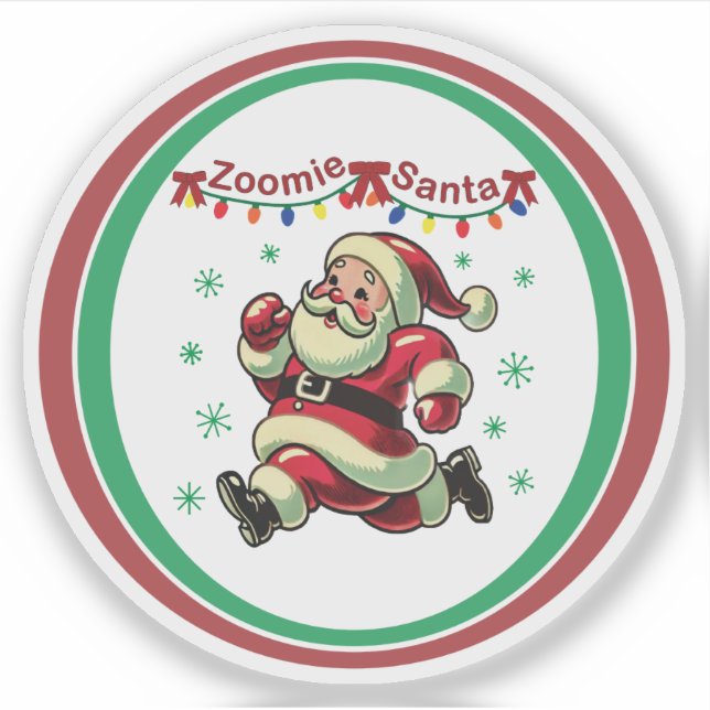 Adesivo Zoomie Santa Christmas (Frente)