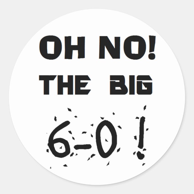 Adesivos "60º aniversário" (Frente)