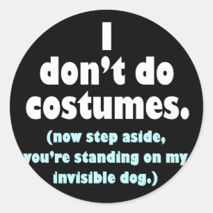Adesivos anticostume de Halloween
