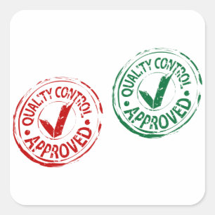 Adesivos aprovados para controlo de qualidade