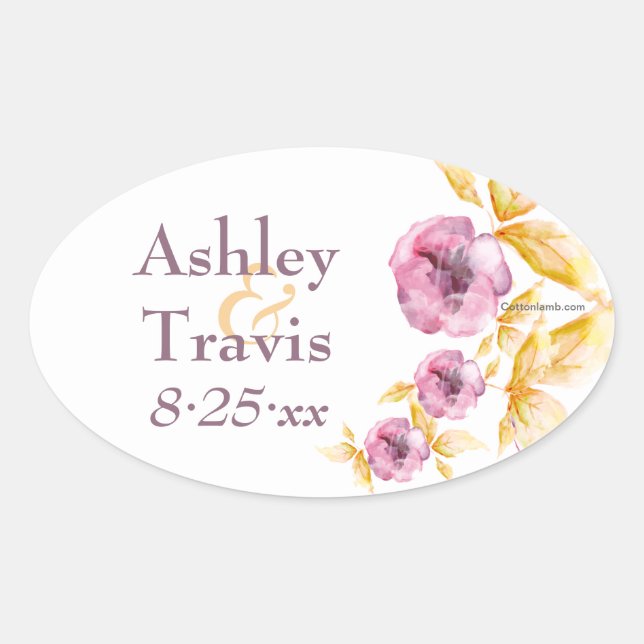 Adesivos Aquarela Plumrose (Frente)