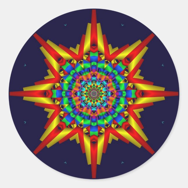 Adesivos artísticos brilhantes (Frente)