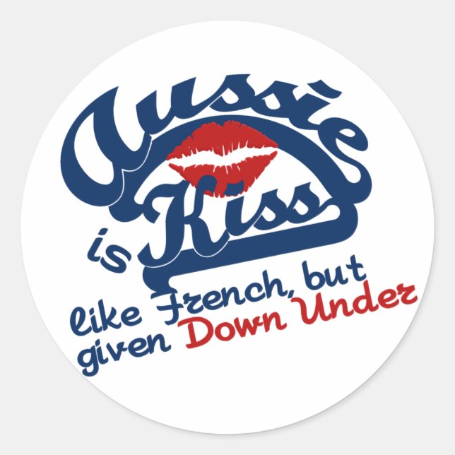 Adesivos Aussie Kiss (Frente)