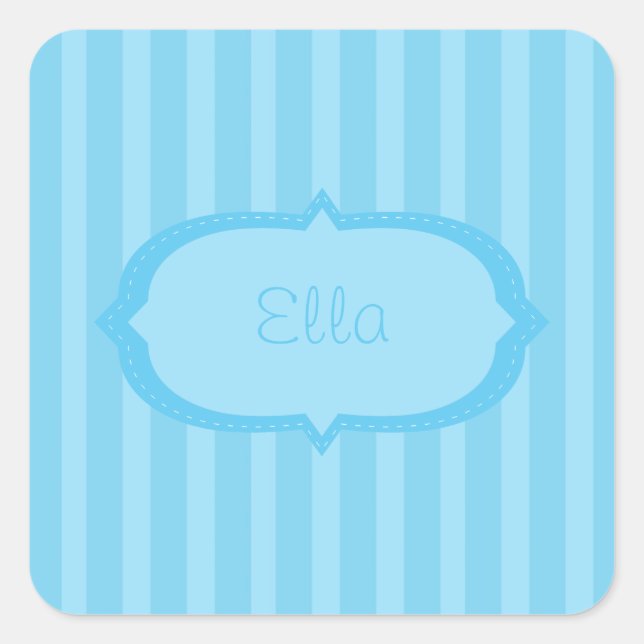 Adesivos Azuis Personalizados (Frente)