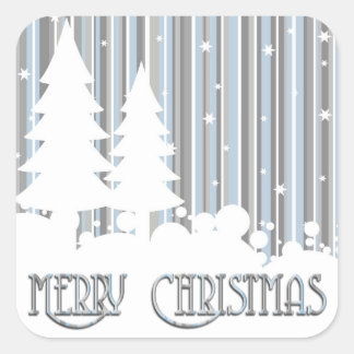 Adesivos - Azul e Cinzas - Estrelas e Neve