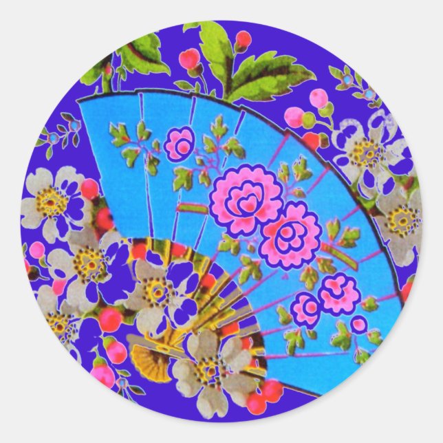 Adesivos Azul-Ventilador Chineses (Frente)