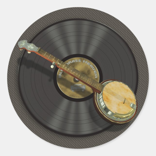 Adesivos Banjo Music Round (Frente)
