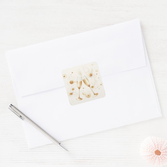 Adesivos Bolhas Douradas (Envelope)