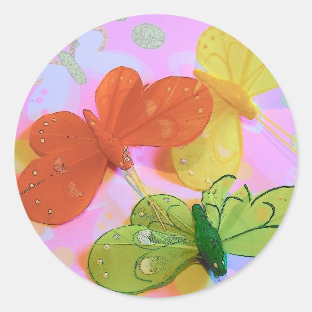 adesivos bonito da borboleta (Frente)