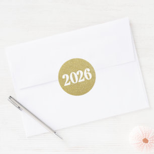 Adesivos brilhantes dourados 2026