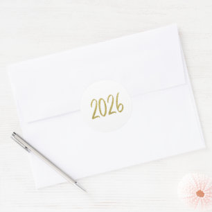 Adesivos brilhantes dourados 2026