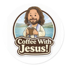 Adesivos Café Com Jesus (1,5”)