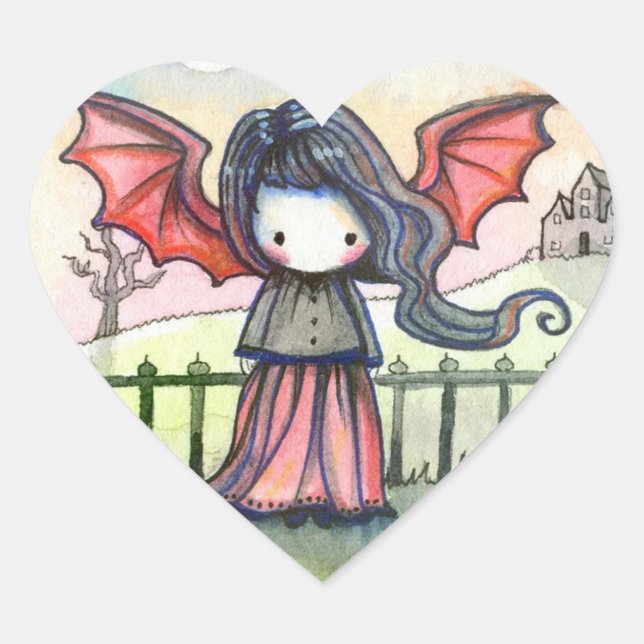 Adesivos Caprichosos de Vampira Doce (Frente)