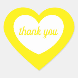 adesivos cardíacos amarelos (folha de 20) por dalD