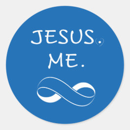 Adesivos Cartões Cristãos Jesus Me Infinito