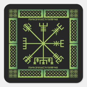 Adesivos Celtas Vegvisir (Quadrado)