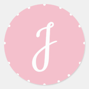 Adesivos Chic Inicial Rosa Claro