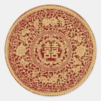 Adesivos chineses de felicidade dupla