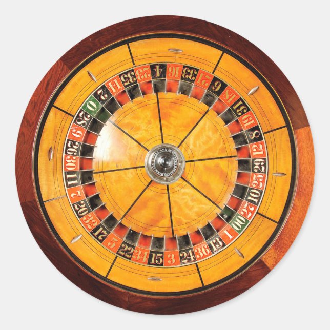Adesivos Classen Wooden Roulette Wheel Round (Frente)