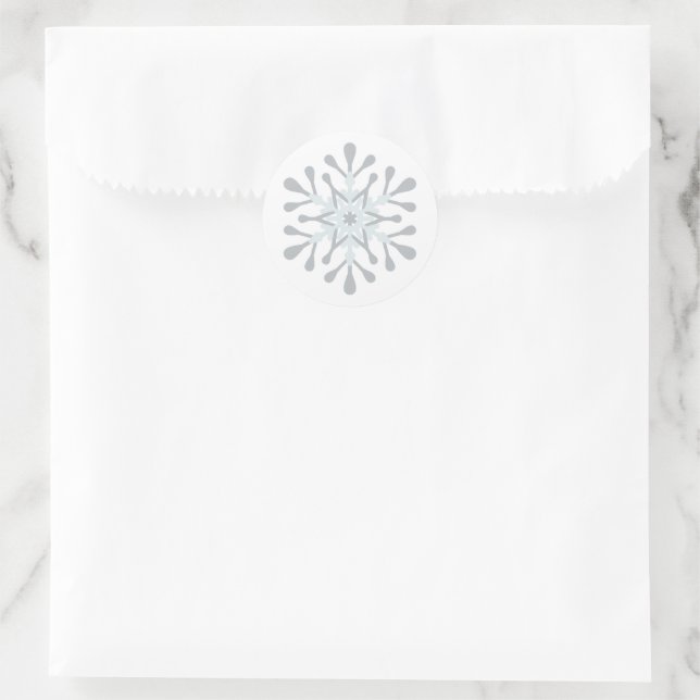 Adesivos Clássicos de Floco de Neve para Tratament (Bolsa)