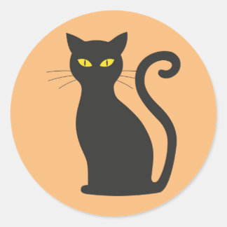 Adesivos Clássicos de Gato Preto
