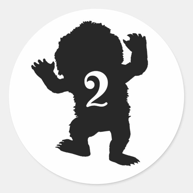 Adesivos Clássicos do Monster Character Party (Frente)