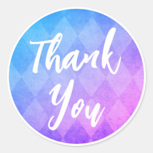 Adesivos Coloridos com Script de Agradecimento