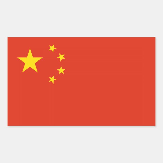 Adesivos com bandeira chinesa (Frente)