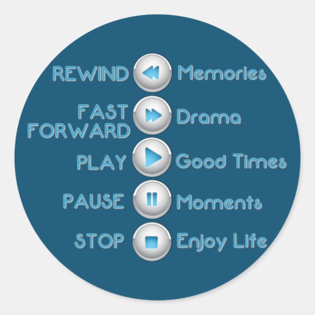 Adesivos com botões de controle de vida (Frente)