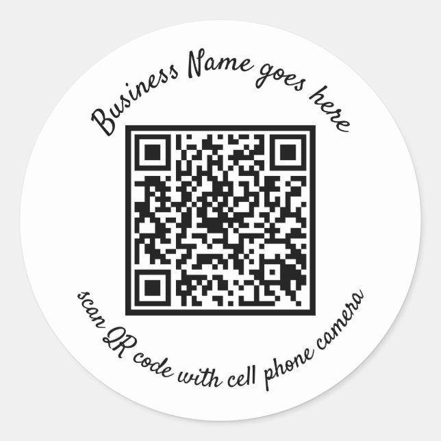 Adesivos com código QR (Frente)