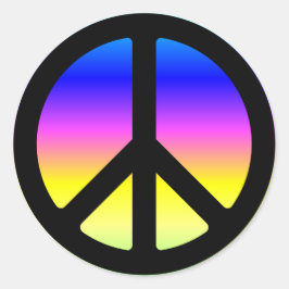 Adesivos com Símbolo de Paz Arco-íris Rosa