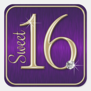 Adesivos com Visual Metálico Roxo/Dourado para Swe