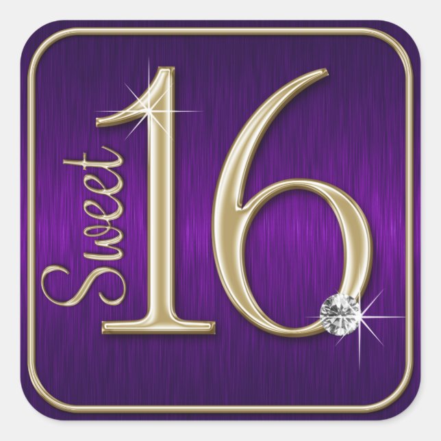 Adesivos com Visual Metálico Roxo/Dourado para Swe (Frente)