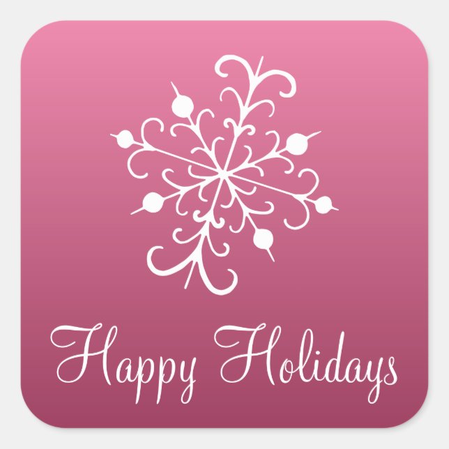 Adesivos cor-de-neve rosa (Frente)