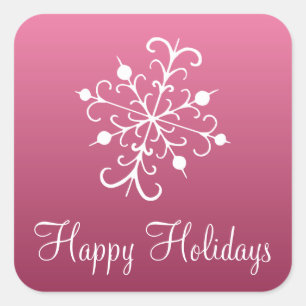 Adesivos cor-de-neve rosa