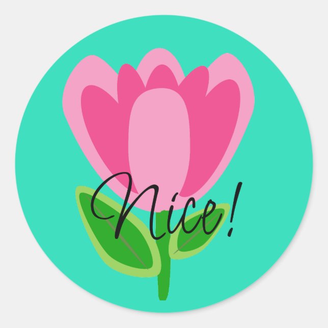 Adesivos cor-de-rosa bonitos (Frente)