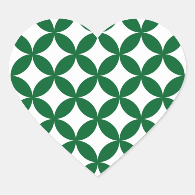 Adesivos Coração Shippo Verde (Frente)