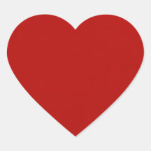 Adesivos Coração Vermelho 