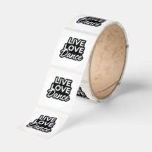 Adesivos Cute Live Love Dance