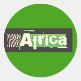 Adesivos da África Zebra