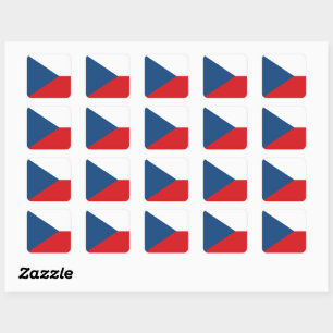 Adesivos da bandeira da República Tcheca & moda da