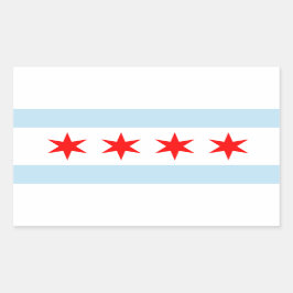 Adesivos da Bandeira de Chicago