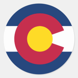 Adesivos da Bandeira do Colorado