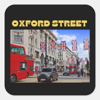 Adesivos da Oxford Street em Preto