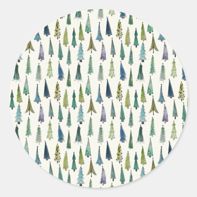 adesivos das árvores de natal (Frente)