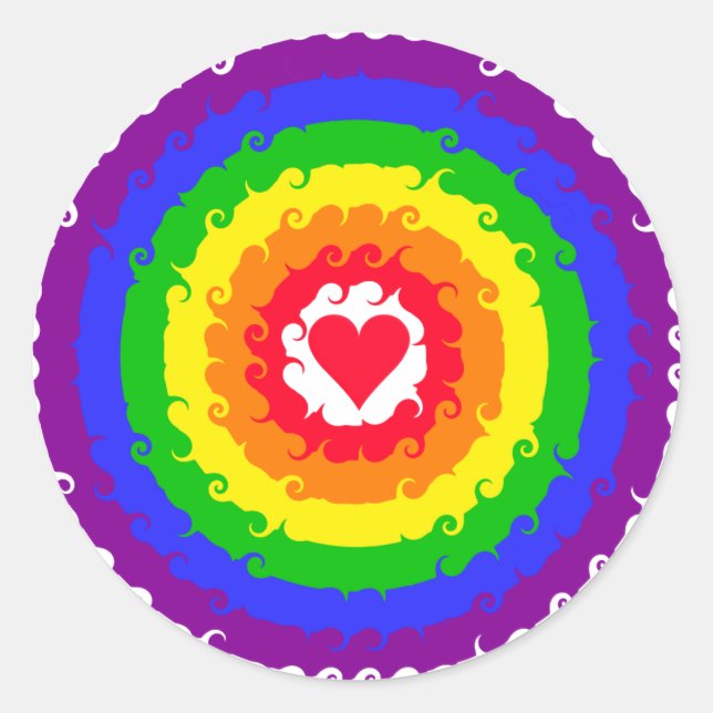 Adesivos das rodas do arco-íris (Frente)