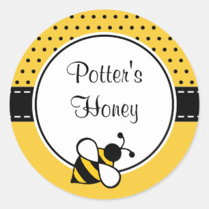 Adesivos de abelhas personalizados
