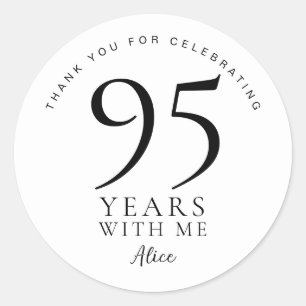 Adesivos de agradecimento de 95º aniversário