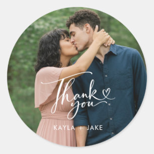 Adesivos de Agradecimento de Casamento com Foto El