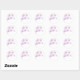 Adesivos de Agradecimento de Orquídea